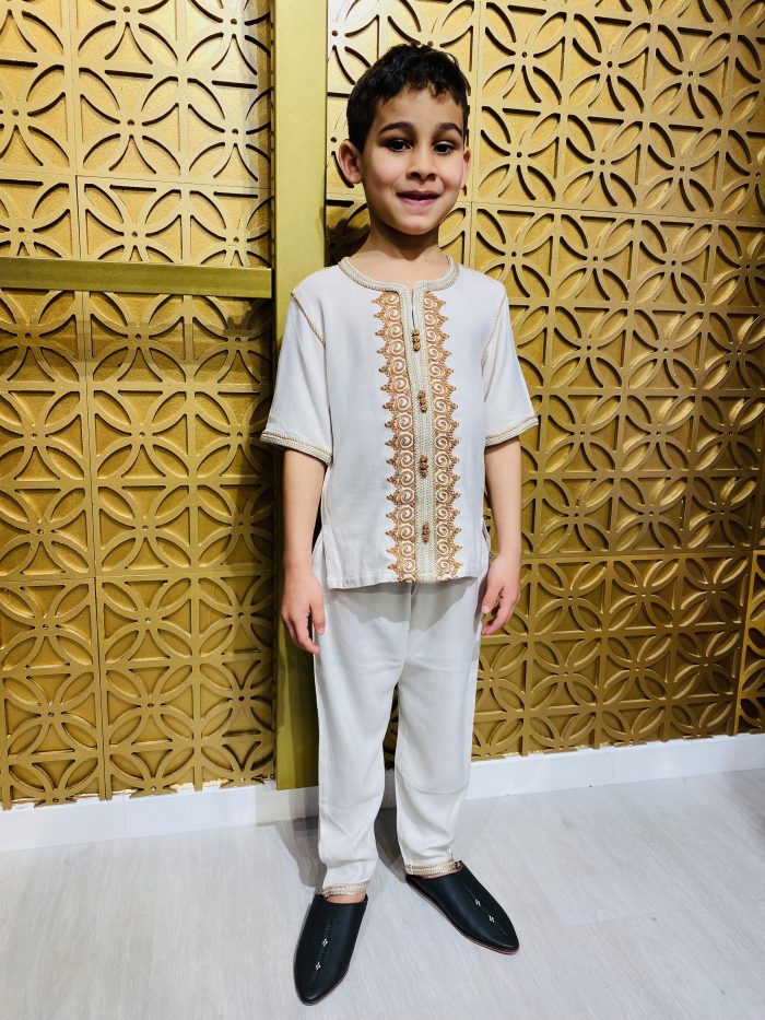 Jabador garçon, jabador garçon diamantine, j nadir garçon lyon, Gandoura garçon, Gandoura enfant , kmiss enfant, kamis garçon, , caftan, djellaba, beldi, ramadan,traditionnel, tunique garçon