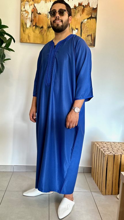 DJELLABA HOMME, Gandoura HOMME, TENUE HOMME BELDI, kmiss,kaftan, caftan, djellaba, beldi, ramadan, gandoura ramadan, gandoura homme saphir caftan, beldi homme, tenue traditionnelle homme