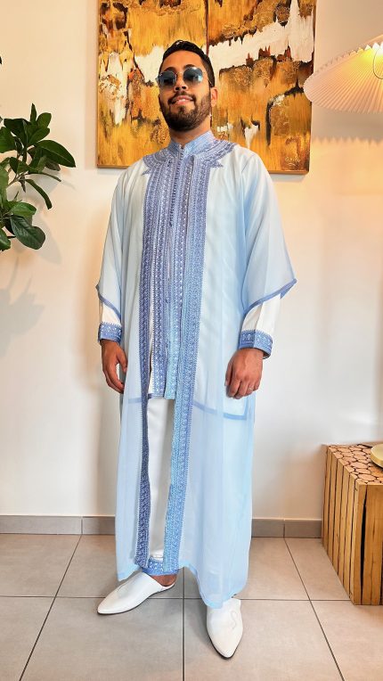 DJELLABA HOMME, jabador homme trois pièces, jabador Saphir Caftan, jabador homme, Gandoura HOMME, TENUE HOMME BELDI, kmiss,kaftan, caftan, djellaba, beldi, ramadan, gandoura ramadan, gandoura homme saphir caftan, beldi homme, tenue traditionnelle homme