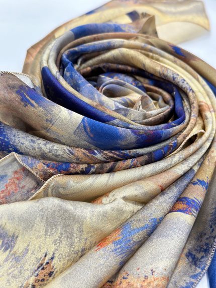 FOULARD 100% SOIE, saphir caftan, châle, châle fibre de soie, digispun,diamantine, hijab, diamantine france, châle uni, châle crêpe uni, châle soie uni, châle soie imprimé, châle crêpe imprimé, hijab, hijabi