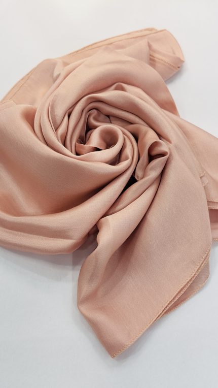 châle fibre de soie rose clair