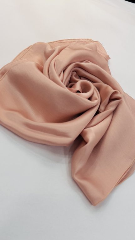 châle fibre de soie rose clair