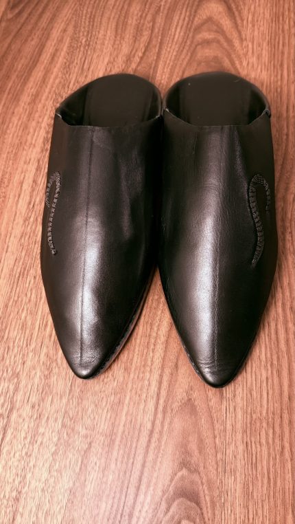 Babouches homme en 100% cuir, création marocaine artisanale de Saphir Caftan